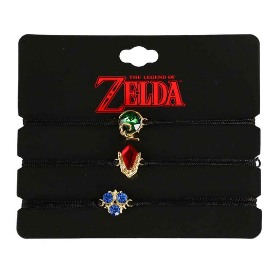 Zelda Stones & Nylon Cord Bracelet Set