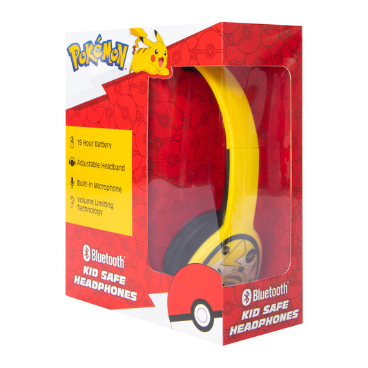 Pokemon: Pikachu Bluetooth Wireless Kid Safe Headphones