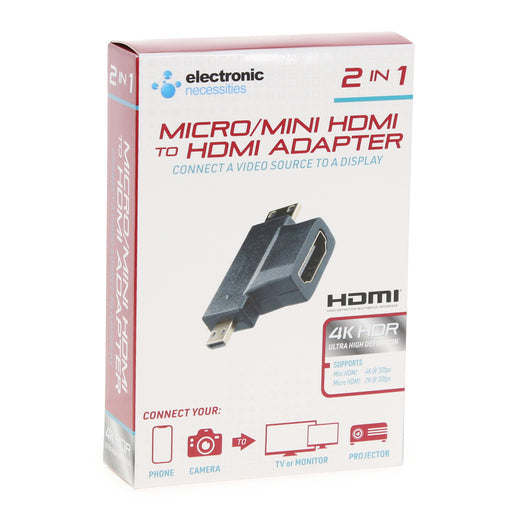 Adapter micro/mini HDMI a HDMI 2 en 1 