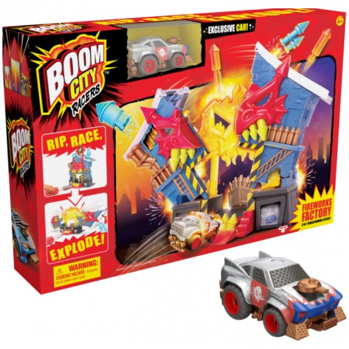 Boom City Racers Fireworks Factory Playset